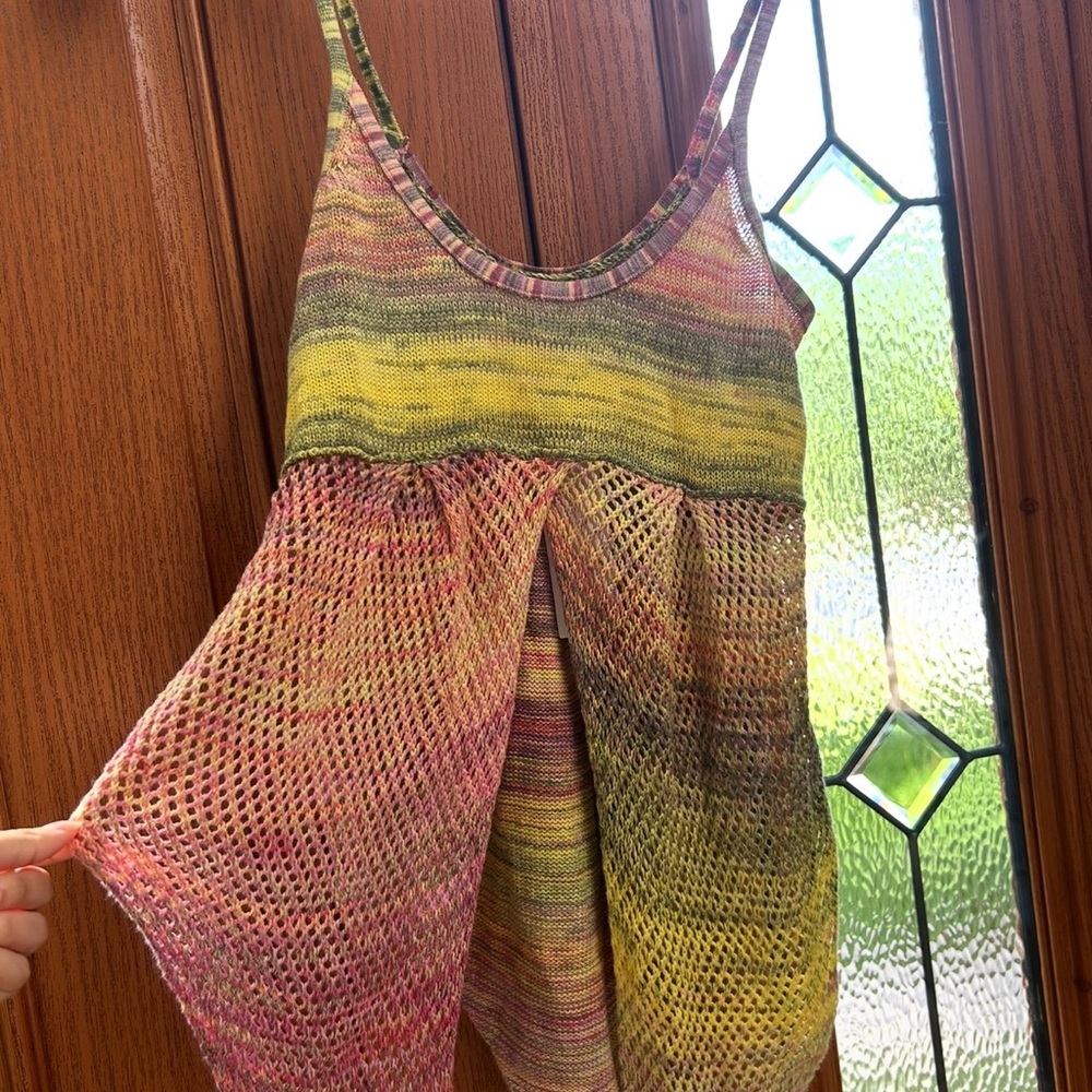 Urban Outfitters Emmy Flyaway Multicolor Knit Tank Top - NWT Size Small - Picture 2 of 7